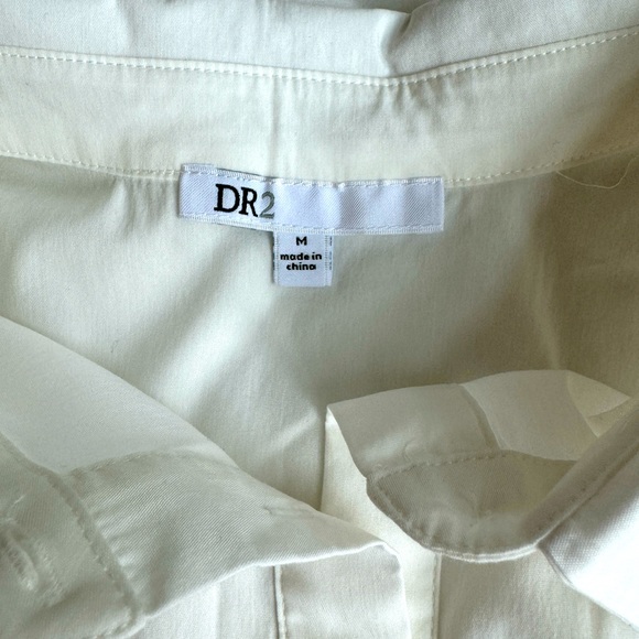 DR2 White Collared Sleeveless Blouse - Size M - Picture 8 of 9